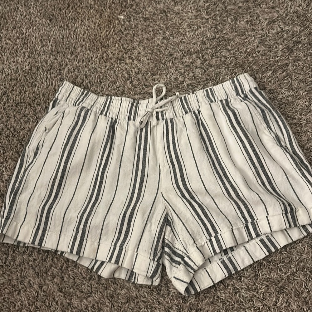 Grey striped shorts